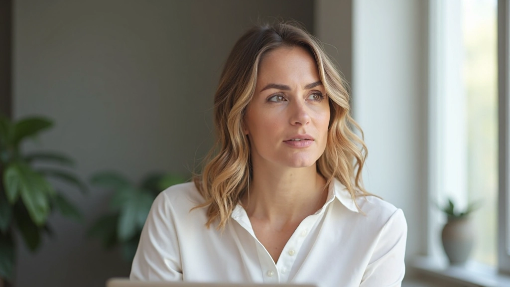 Деловая женщина проводит видеоконференцию в домашнем офисе